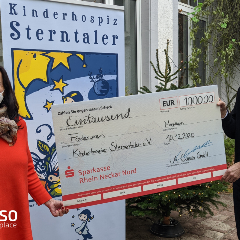 Donation to Kinderhospiz Sterntaler hand over